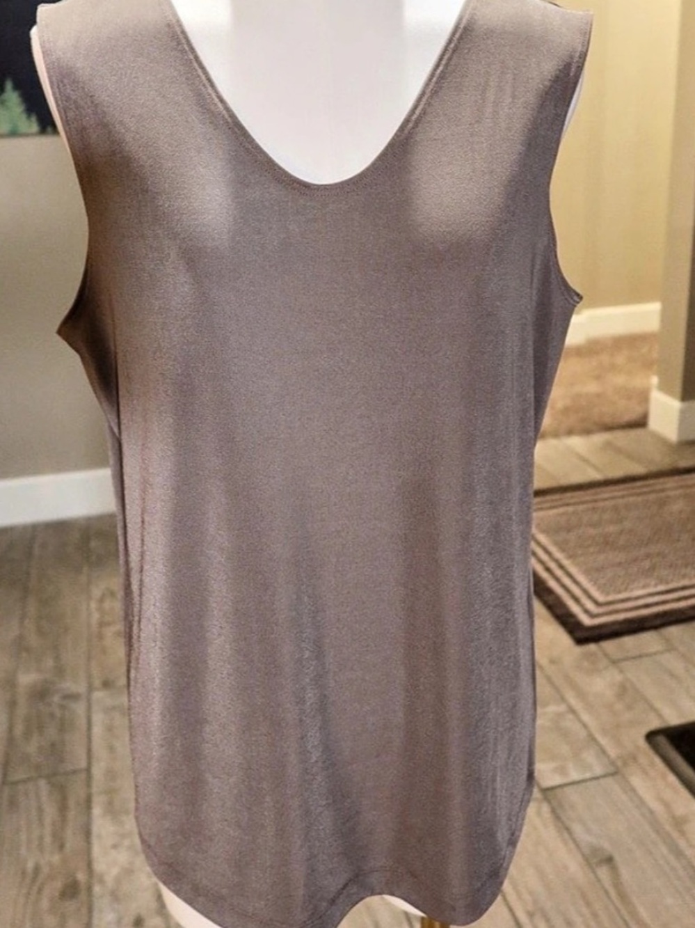 Chicos  Brown Sleeveless Tank Top Size 2